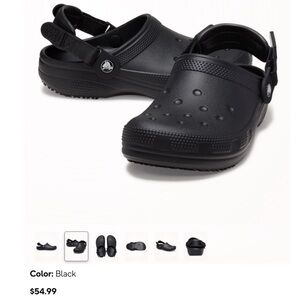 CROCS Classic Work Croc Mens 11M Womens 13M w/ Adjustable Strap NWOT